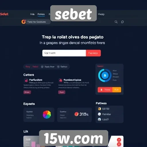 Análise da interface do usuário no site sebet